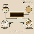 thumbnail image 4 of Amara Nightstand in Cream and Natural Oak made from Engineered Wood, 4 of 10