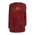 thumbnail image 4 of VgaVtl Christmas Sweatshirts for Women 2025 Casual Fleece Women Sweatshirts Graphic Pockets Long Sleeve Sweatshirt,Red XL, 4 of 4