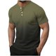 thumbnail image 1 of Top de Color Sólido Casual de los Hombres, Camiseta de Cuello Redondo Botón de Manga Corta de Moda para Uso Al Aire Libre Y Diario, Camiseta de Invierno Cómoda, 1 of 9