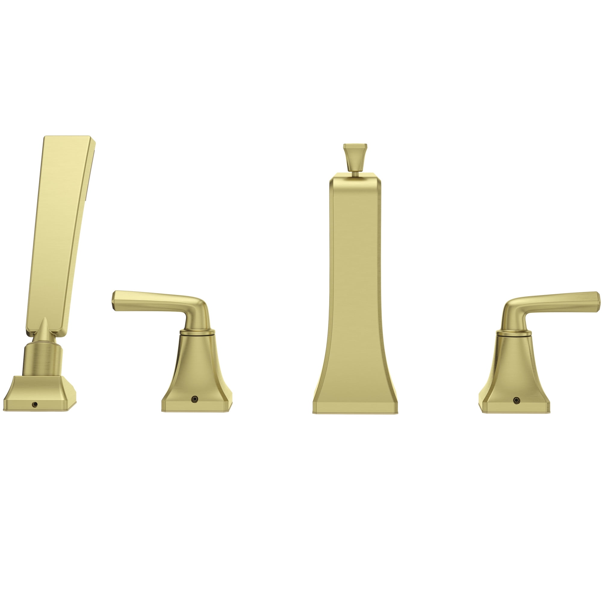 Pfister LG6-4FED Park Avenue Roman Tub Faucet with Handshower, Polished Nickel