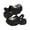 Black, variant on Garden Clogs for Women Heel Platform Clogs For Women Breathable On Casual Shoes With Detachable Charms For Everyday Comfort