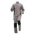 thumbnail image 2 of Zedker Men's Coveralls and Work Jumpsuit for Men Coveralls Long Sleeve Overall Loose Workwear with Pockets,Plus Size Brown S, 2 of 7