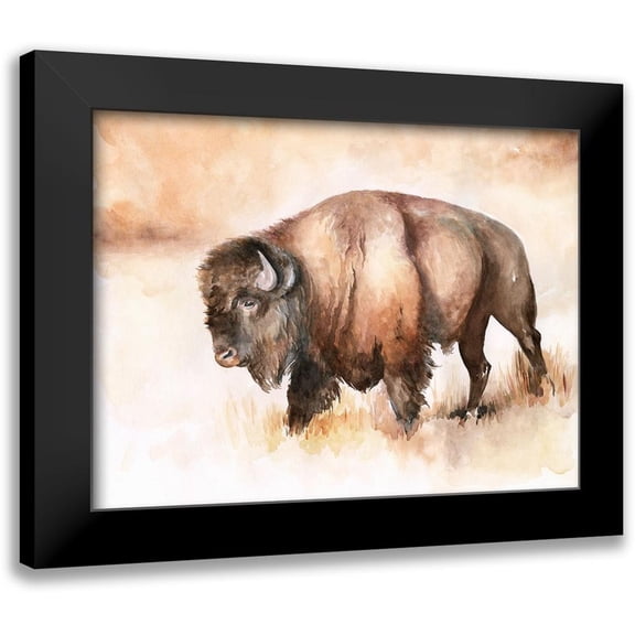 Parker, Jennifer Paxton 14x12 Black Modern Framed Museum Art Print Titled - Buffalo Roam I