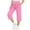 Pink, variant on ATOGUTA Girl's Capris Pants Summer Loose Straight Leg Pants Elastic Waist Preppy Casual Trousers Gray, Size 5T-15