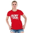 thumbnail image 3 of Glory to God Jesus Christ Faithful Womens Fitted Plus Size Graphic Tee Brisco Brands 3X, 3 of 5
