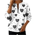 thumbnail image 2 of Xuyuer Valentines Day Sweatshirts for Women Valentine Sweatshirt Love Heart Graphic Pullover Tops Casual Holiday Tops Love Heart Shirts Casual Valentine Pullover Long Sleeve Tops, 2 of 5