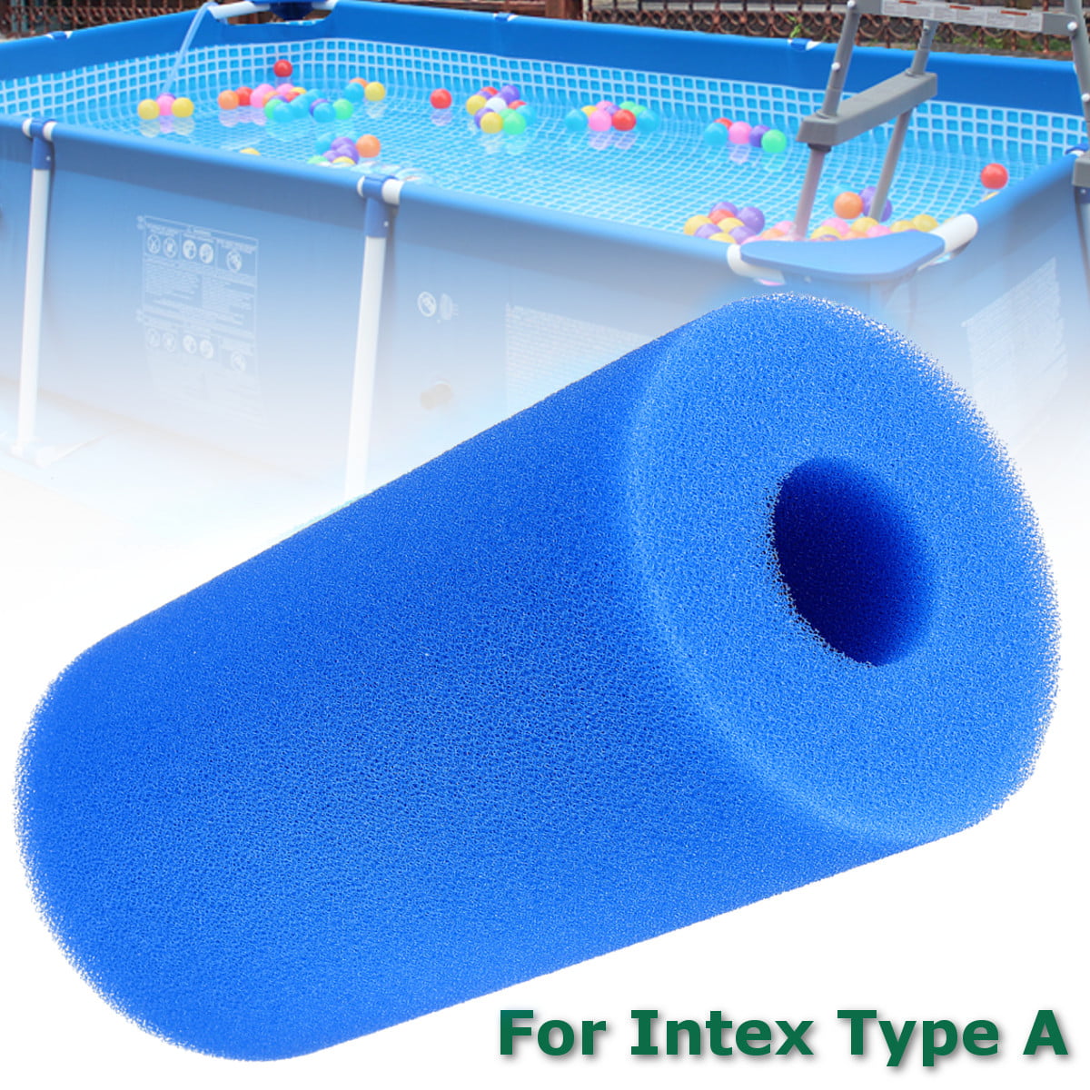 Houkiper Filter Sponge 3pcs For Intex Type A Reusable//Washable Swimming Pool Filter Foam Cartridge Sponge