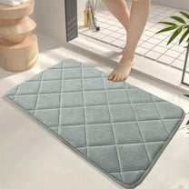 AZXY 16"x24" Bath Mats for Bathroom Floor,Bathroom Mats Memory Foam,Bathroom Rugs Gray,Washable Quick Dry Absorbent Non Slip Bath Rugs Clearance