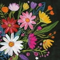 thumbnail image 3 of Zaman, Farida 15x15 Black Modern Framed Museum Art Print Titled - Vintage Floral III Flipped, 3 of 5