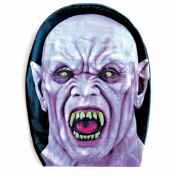Scary Vampire Full Face Mask for Men - One Size Fits All Stretchy Nylon Pullover Mask