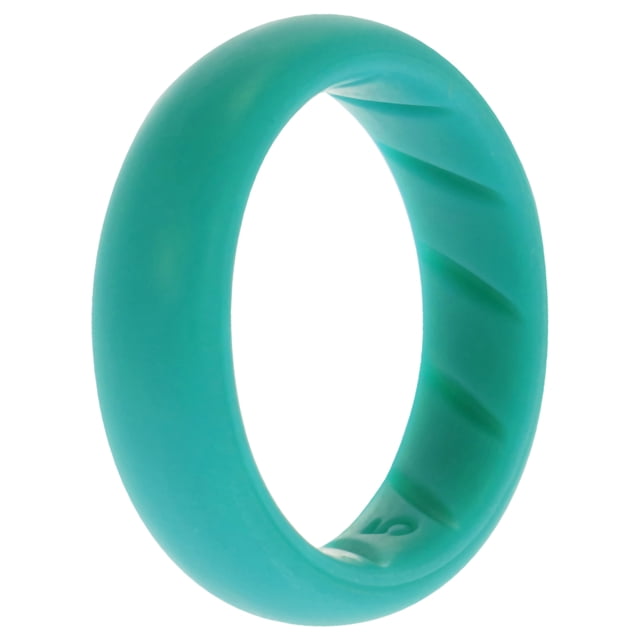 Anillo de boda BR sólido de silicona - Básico-Turquesa de ROQ para mujer - Anillo de 5 mm