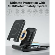 SwanScout Wireless Charger for Samsung Z Flip 7 FE/Z Flip7, SwanScout 501S, Fast Wireless Charging Stand for Samsung Galaxy Z Flip 7/6/5/4/3/2/1, Foldable and Portable Wireless Charger (No Adapter)