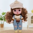 thumbnail image 6 of UUWEAR Silicone Dress Up Doll for Girls, 8.6 Inch Princess Multi Joint Removable Baby Dolls, Gift for 3 4 5 6 Years Old Girls, Small Dolls for Toddlers B, 6 of 9
