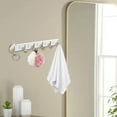thumbnail image 6 of Dadiaei Wall Mounted Coat Rack with 6 Double Hooks, Heavy Duty Wall Coat Hanger for Coats, Hats, Towels, Purses, Robes, Durable Wall Hook Rail for Entryway, Bedroom, Bathroom, Kitchen, 6 of 7