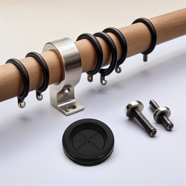 NUOLUX 8Ud Grommet Doble Cara Flexible Negro Para Cables Con Sello Protector Para Escritorios Y Muebles