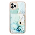 thumbnail image 2 of TECH CIRCLE Stylish Case for iPhone 15 (6.1") - Premium TPU/PU Leather Phone Case [Built-in Wallet Feature] Lightweight Cute Marble Durable Cover, Green, 2 of 6