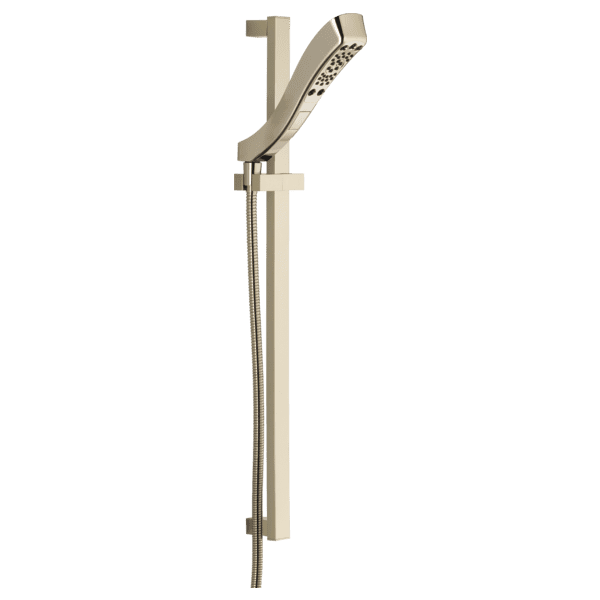 Delta Universal Showering Components 4Setting Slide Bar Hand Shower in Polished Nickel