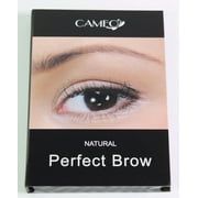 Cameo Cosmetics Perfect Brow- Natural Brown Eyebrow Brush Stencils Tweezer Brush
