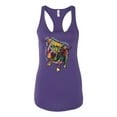 thumbnail image 3 of Dean Russo Some Angels Dog Lover Ladies Racerback Tank Top, Purple Rush, X-Large, 3 of 6