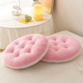 thumbnail image 4 of 1 PCS Fleece Chair Cushion Soft Warm Fuzzy Plush Chair Pads Washable Stool Cushion for Indoor Dining Room and Kitchen Chairs, 4 of 13