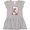 AC-Heather Grey, variant on Inktastic Baseball Third Birthday Three Years Old Girls Toddler Dress