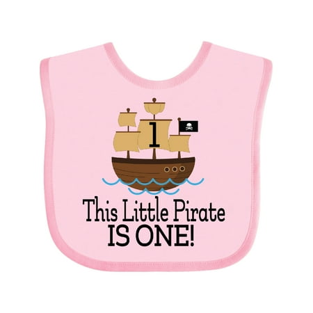 

Inktastic Pirate 1st Birthday Party Gift Baby Boy Bib