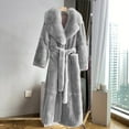 thumbnail image 4 of Lindreshi Womens Shackets Coat in Clothing Clearance Women Plus Size Luxury Faux Furs Coat Warm Outerwear Long Coat, 4 of 5