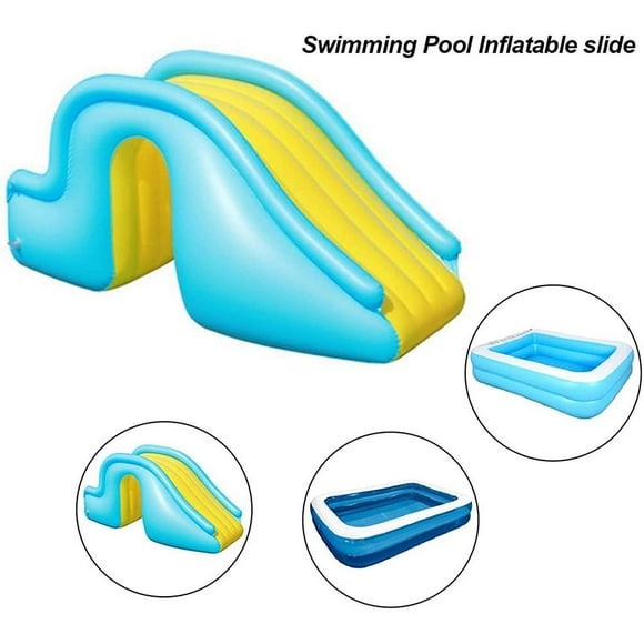 Inflatable Water Slide Swimming Pool Slide Summer Swimming Pool Supplies Kids Water Play Toy for Outdoor Indoor