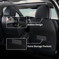 thumbnail image 5 of FLORICH Universal Fit Full Set Car Seat Cover for Most Cars Trucks SUV, Comfortable Luxury Leather Automotive Seat Covers - Breathable Waterproof, Black, 5 of 8