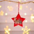 thumbnail image 1 of Puntoco Suministros De Decoración Navideña Tela Árbol De Navidad Pequeños Colgantes De Madera Adornos Colgantes A,Decoración Hogareña, 1 of 3