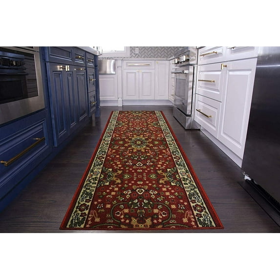 Custom Size Runner Rug Oriental Traditional Medallion Design Customize Red Rug Runner By Feet