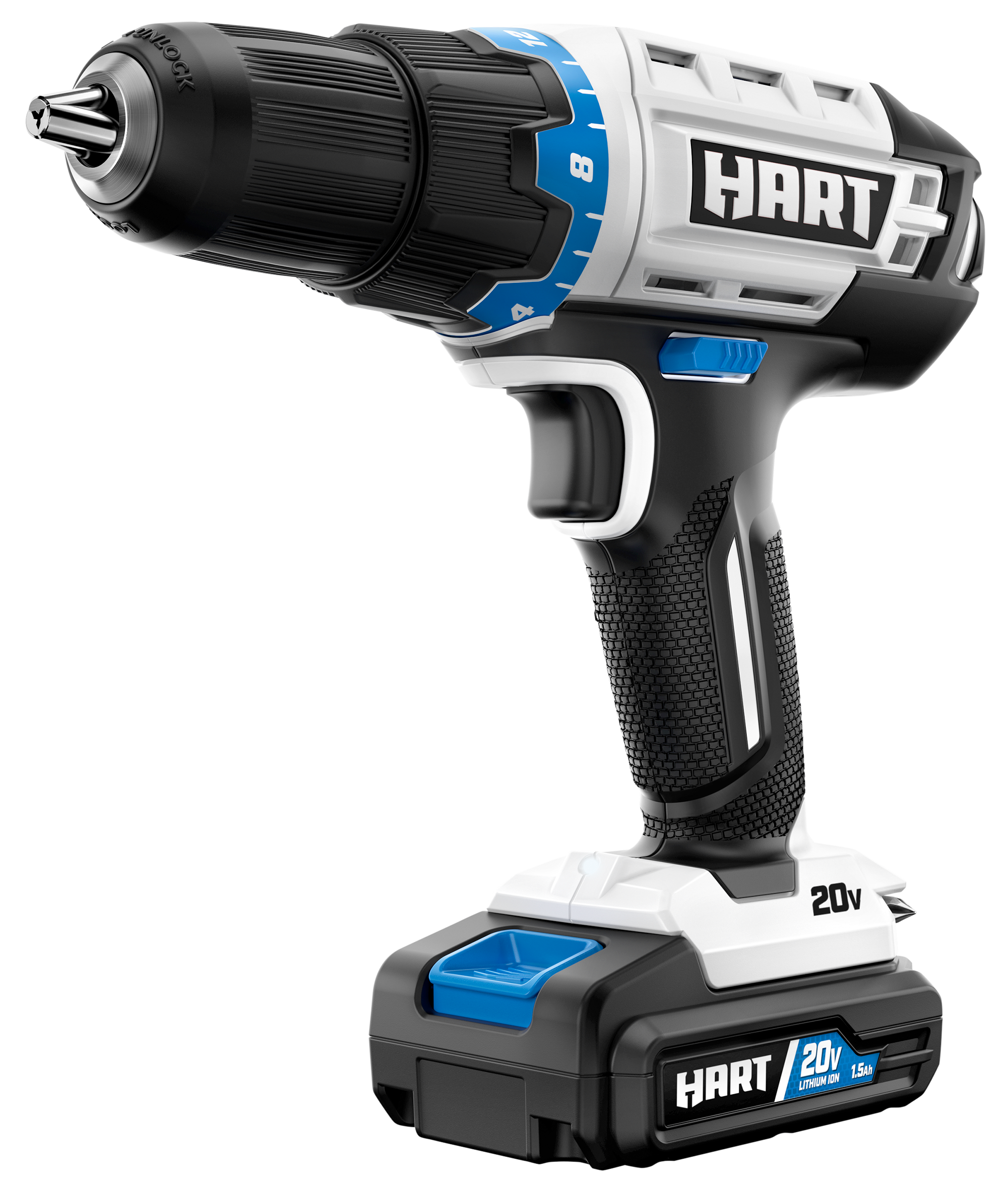 HART 20-Volt Cordless Drill and Impact Combo Kit with (2) 1.5Ah Lithium-Ion Batteries and Charger - image 5 of 11