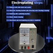 TABODD Gold Plating Kit 3A Machine Jewelry Plater Electroplating Silver Gold Plating Machine Jewelry Plater Electroplating Processing Tools with Voltage is Adjustable
