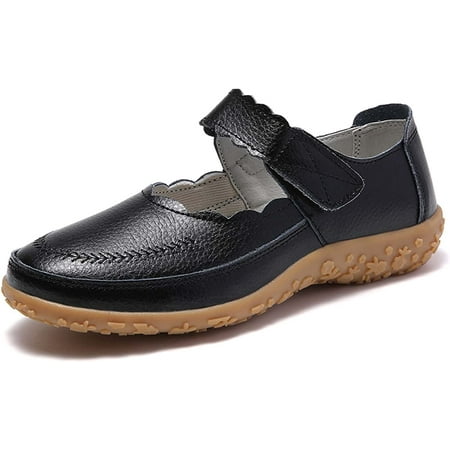 

Women s Mary Jane Flats Leather Fashion Casual Shoes Ultra Light Soft Comfortable Nurse Shoes Walking Flats