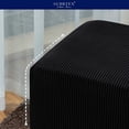thumbnail image 6 of Subrtex Stretch Textured Grid Oversized Ottoman Slipcover, Black, 6 of 7