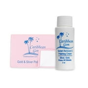 Caribbean Gem USA Polishing Cream | Safely Tarnish Remover Polishing Cream From Gold, Silver, and Platinum | 2OZ Bottle | With Polishing Cleaning Cloth | 1 Pack