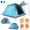 Blue, variant on 4-5 Person Camping Tent Outdoor Foldable Waterproof Tent with 2 Mosquito Nets Windows Carrying Bag for Hiking Climbing Adventure Fishing