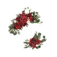 thumbnail image 2 of yotijay 2 Pieces Set Artificial Decor Arrangement Decoration for Party Wall Holiday Dark Red, 2 of 9