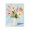 Pastel Floral Bouquet Vase_v2, variant on Stupell Industries Cottage Daisies in Striped Vase Black Floating Frame Canvas Art, 17 x 21, by The Prints Vibe