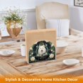 thumbnail image 5 of Dog Roses Green Napkin Holder for Table Clear Napkin Stand Paper Holder Acrylic Organizer Dispenser Napkins for Dinner Kitchen Restaurant Room, 5 of 8