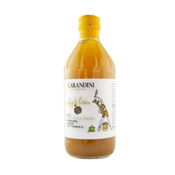 Vinagre de manzana Carandini kombucha jengibre y cúrcuma 500 ml