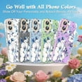 thumbnail image 5 of GALAPROX Flower Case for iPhone 17 6.3'' 2025, Cute Floral Cover with Screen Protector for Girls/Women-Rosa Chinensis, 5 of 6