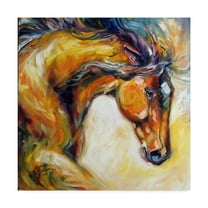 Trademark Fine Art 'Determined Equine' Canvas Art by Marcia Baldwin