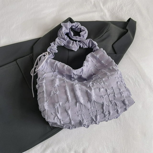 Women Light Crossbody Bag Solid Color Cloud Sling Bag Versatile Female Daily Bag