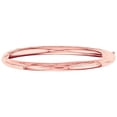 thumbnail image 2 of JewelStop 14K Rose Gold 5mm Shiny Domed Tube Bangle 7 Inches, 2 of 3