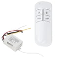 thumbnail image 1 of Digital Inalámbrico Pared Luz Receptor Transmisor Interruptor De Control Remoto,2 Vías On/Off 220V Monstrate TO003211-00, 1 of 7