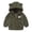 Army Green, variant on Staki Toddler Fleece Jacket Winter Coat Boys Hooded Fleece Warm Outwear 3D Ear Padded Zipper Jacket With Pockets 0-24M(Navy,12-18 Months)