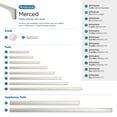 thumbnail image 7 of Amerock Merced 12-5/8 inch (320mm) Center-to-Center Satin Nickel Cabinet Pull, 7 of 7