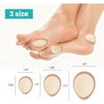 thumbnail image 2 of Promifun Felt Corn Pads Callus Cushions Medical Adhesive Toes Heels Pain Relief,12 Count,Multi-Size,Beige, 2 of 8