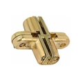 thumbnail image 1 of Qucyy Hidden Hinge, 1pc 180 Degree Invisible Hinge Zinc Alloy Gold Invisible Cross Door Hinge, 1 of 5